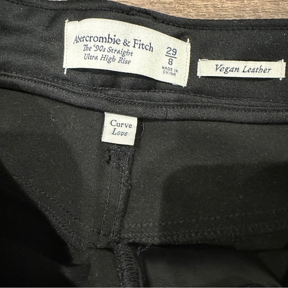 Abercrombie & Fitch Curve Love Ultra High Rise The 90’s Straight Pants - Picture 3 of 6
